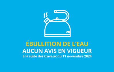 Coupure d'eau et avis préventif d'ébullition planifiés le 11 novembre